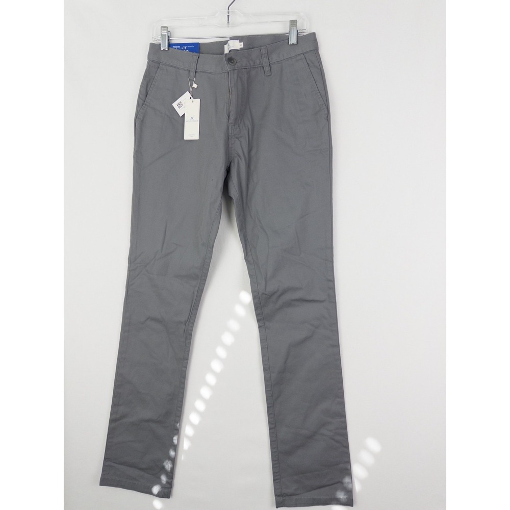 NWT Arturo Calle Pants Mens 32 Tapered Chino Pockets Flat Front Preppy - Picture 3 of 10